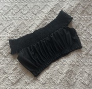 River Island czarny krótki letni top S/M