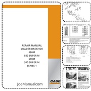 CASE 580M SM 590SM Super M Seria 1 Service Manual Instrukcja serwisowa