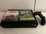 Xbox one X 1TB pad + 2 gry