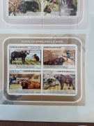 Gwinea Bissau 2008 Mi 3804-7 ark ptaki bawól idealna  pozycja