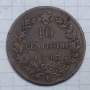 #1958 Włochy 10 centesimi 1893 BI