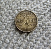 Litwa 5 Centai 1925r