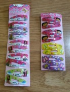 Spinki Klipsy do włosów dla dziewczynek 9 par