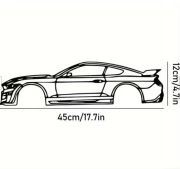 Metalowa grafika ścienna Supercar 40x16 cm dekoracja Ford Mustang