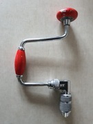 Ręczna wiertarka stolarska, narzędzie ciesielskie z lat 60-tych