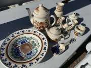 Talerz ozdobny vintage ręcznie malowany śr. 35cm