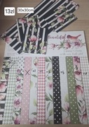 Papier scrapbooking 30x30 Beautiful magnolie paski 240g
