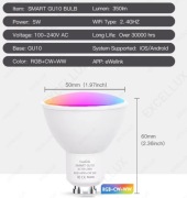 Inteligentne żarówkji WIFI / Smart Bulb 2 szt.