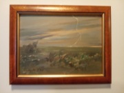 "Burza" olej na desce