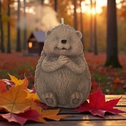 Świeca sojowa Jeż jeżyk dekoracyjna wolnostojąca jesienna 