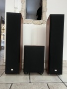 Kolumny głośnikowe JBL E80, dwie kolumny, subwoofer, głośnik centralny