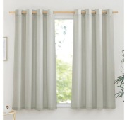 2 Pack Zasłony 140x245cm. Len 30%. Półprzezroczyste Na Przelotkach