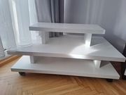 Paleta z białej płyty/ Regał na kwiaty