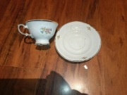 Filiżanka ze spodkiem porcelana Bogucice PRL