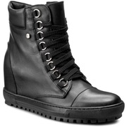 Kazar botki sneakersy 37 czarne skora naturalna jak NOWE