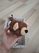 Pluszowy piesek na szydełku 