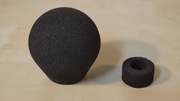 Gąbka na mikrofon - czarna z adapterem nr 2