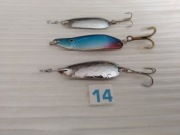 Błystki wahadłowe na okonie - zestaw 3 szt.