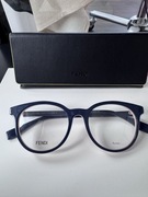 Nowe granatowe okulary korekcyjne oprawki Fendi FF0249 PJP zerówki