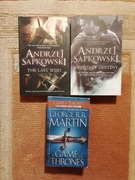 3x Sapkowski SWORD OF DESTINY THE LAST WISH G. RR Martin A GAME OF THRONES 