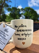 KUBEK Z TWOIM NAPISEM RĘCZNIE ZDOBIONY