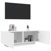 Szafka pod TV, biała, 100x35x40 cm, materiał drewnopochodny
