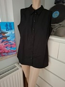 46 XXXL BPC Selection elegancka czarna koszula vintage do pracy biurowa