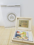 Biblia w pudełku na komunię świętą 