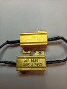 Rezystory drutowe 100R 25W obudowa aluminiowa radiator