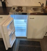 Minikuchnia zestaw lodówka kuchnia 120x60