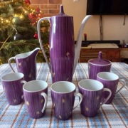 Zestaw kawowy Ćmielów, fason GOPLANA, proj. W. Potacki, lata 60te.