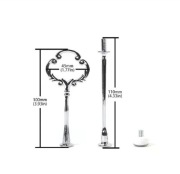 Srebrny stojak rączki do patery talerzy 