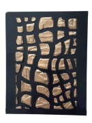 "Złoto w cieniu" obraz 24x30cm rękodzieło