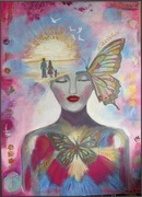 Motyle rodzinnych snów 70x50cm  obraz akrylowy