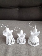 ANIOŁKI SZYDEŁKOWE RĘCZNIE ROBIONE 3 szt (3)