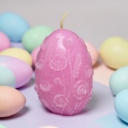 Świeca jajko wielkanocne- duża 9x7 cm 