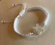 Bransoletka ze sznurka i kamieni naturalnych