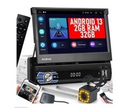 Radio 1din Android 13 z kamerą cofania pen drive i blutatch i GPS