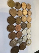 zestaw monet  wielka Brytania,Bułgaria