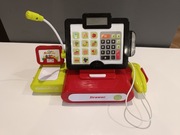 Kasa sklepowa pieniądze karta kredytowa skaner cen