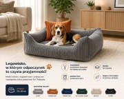 Legowisko 70x50 ściągany pokrowiec 