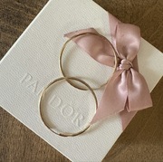 Nowe złote kolczyki - 3,5 cm - koła