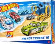 Hot Wheels 10-pak ciężarówek Zestaw samochodów zabawek w skali 1:64 HYM97