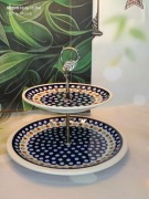 Patera ceramiczna Bolesławiec 2 w 1 27,5 cm ceramika Z.C. Bolesławiec 