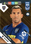 PANINI FIFA 365 2019 UPDATE CARLOS TEVEZ BOCA JUNIORS GOLD CAPTAIN UE111