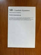 STAX - oryginalna instrukcja SR-Signature (DE)