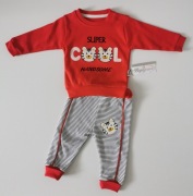 Komplet niemowlęcy TYGRYSEK 86 DRESIK BAWEŁNA 