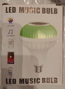 ŻARÓWKA KOLOROWA LED RGB BLUETOOTH GŁOŚNIK + PILOT