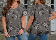 Nowa lekka bluzka w odcieniach szarości.2XL/3XL  ok 48