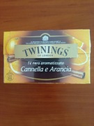 Herbata czarna z cynamonem i pomarańczą TWININGS  20 torebek 